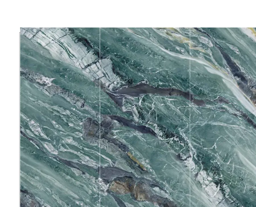 Panneau mural 3D Motif PET Marbre — Bleu Ciel (Intégré)